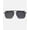 Black/Black, variant on Unisex Square Aviator Polarized Sunglasses | Goldie