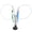 Green Scalewing and Blue Caterpillar, variant on Suction Cup Cat Feather Wand Toy Dual End Steel Wire Interactive Cat Teaser Stick with Green Scalewing & Blue Caterpillar - 35.4 inches / 90 cm Length
