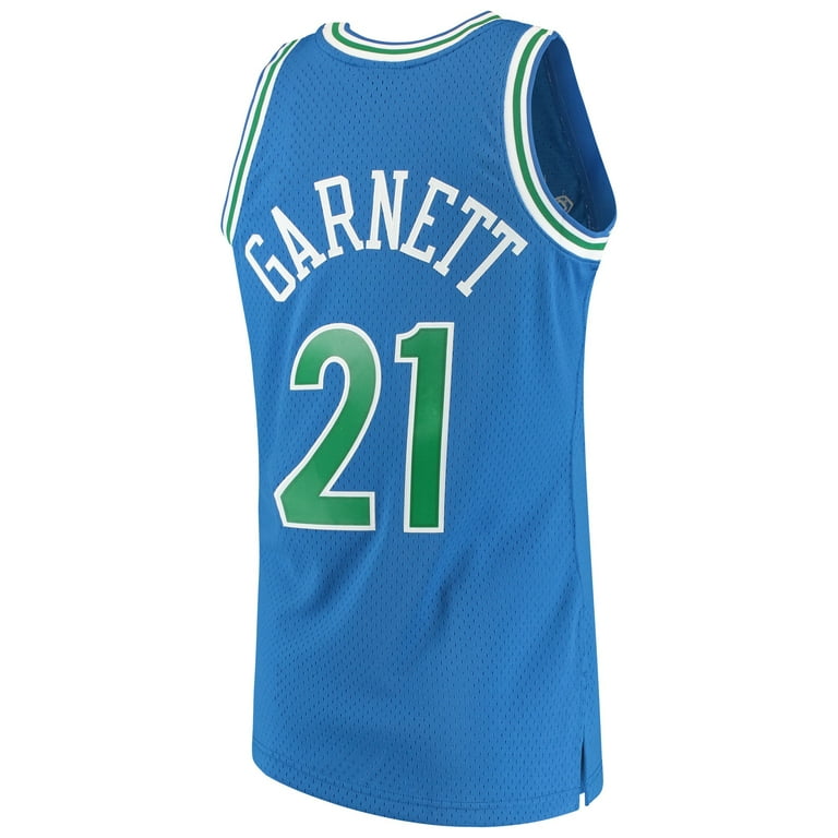 Men s Mitchell Ness Kevin Garnett Blue Minnesota Timberwolves