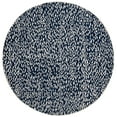 thumbnail image 2 of SAFAVIEH Marbella Desi Dotted Area Rug, Navy Blue/Ivory, 6' x 6' Round, 2 of 7
