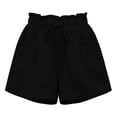 thumbnail image 5 of Hurxie Women's Cotton Crinkled Lounge Shorts High Waist Drawstring Summer Casual Shorts with Pockets Black,XL, 5 of 6