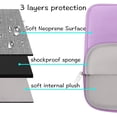 thumbnail image 3 of Mosiso Laptop Sleeve for MacBook Air Pro 13 inch M3 M2 M1 Lenovo Dell HP Asus Acer, Protective Neoprene Notebook Bag with Small Case, Purple, 3 of 8