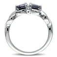 thumbnail image 4 of Everly Women's Created Sapphire Sterling Silver Engagement Ring, 4 of 7
