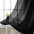 thumbnail image 4 of Dainty Home Malibu Textured Semi-Sheer Linen Look Grommet Top Curtain Set Of 4, 54" x 84" each (Covers Two Windows), 4 of 10