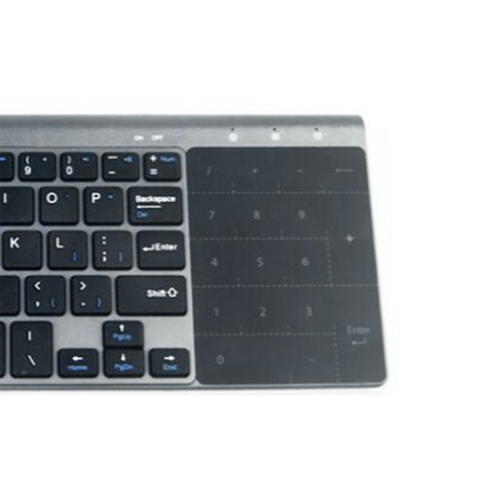 Limei 2.4GHz Wireless Bluetooth Keyboard with Touchpad for Easy Media Control - Perfect Smart TV Keyboard with Trackpad for PC Notebook TV Box Notebook Computer Portable PC Keyboard fo