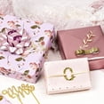 thumbnail image 2 of WRAPAHOLIC Wrapping Paper Roll - Mini Roll - 3 Rolls - 17 Inch X 120 Inch Per Roll - Pink and Rose Gold Design for Wedding, Holiday, Party, Baby Shower, 2 of 5