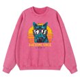 thumbnail image 5 of Sudadera con capucha vintage desgastada y lavada, genial desde 1989, con diseño de gato genial, para hombre, otoño, informal, estilo hip hop, sudadera con capucha de algodón de gran tamaño, 5 of 5