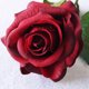 thumbnail image 4 of Advancent Cabeza de rosa artificial única, tallo largo, cabeza de rosa artificial carmesí, flor de simulación larga, arreglo de jardín para Kits de decoración para fiestas, 4 of 6