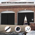 thumbnail image 6 of VEVOR Garage Door Screen for Winter, 10x8FT, Garage Door Insulation Kit, Magnetic Thermal Insulated Door Curtain with 300D Oxford Fabric Heavy Duty Weighted Bottom, Easy Assembly for Garage Door, 6 of 9