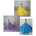 thumbnail image 4 of Vestido de novia de fiesta de boda de belleza hecho a mano ropa para muñecas de niña de 30cm Azul perfke Vestido de novia de muñeca, 4 of 9
