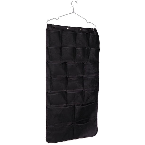 Colgante Bolsa de Almacenamiento Ropa Interior Organizador Puerta para Pared Armario Bolsillos Negro Yotijar Bolsillo de almacenamiento colgante