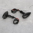 thumbnail image 4 of AMONIDA Akozon Turn Signal Light Retro Bullet Motorcycle Taillights Brake Turn Signal Light Indicator Black, 4 of 8