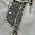 thumbnail image 3 of KIDSCOOL SPACE Toddler Little Kids Ripped Holes Elastic Waist Band Denim Jeans Pants,Grey,3-4 Grey, 3 of 5