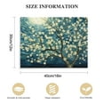 thumbnail image 2 of Nawypu Canvas Wall Art for Bedroom Flower Canvas Picture Floral Tree Painting Almond Blossom at Starry Night Landscape Artwork Abstract Lake Blue Teal Yellow Canvas Print for Modern Home, 2 of 5