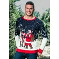 thumbnail image 6 of Adult Santa & Reindeer Unisex Ugly Christmas Sweater, 6 of 13