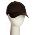 thumbnail image 3 of D&I Plain Dad Hat 100% Cotton Unstructured Hat Unisex Adjustable Strap - Dark Brown, 3 of 8