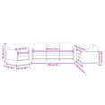 thumbnail image 4 of vidaXL 3 Piece Sofa Set Light Grey Velvet, 4 of 5