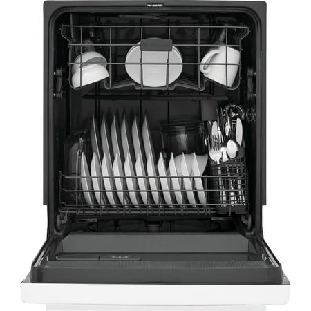 Frigidaire - 24" Front Control Built-In Plastic Tub Dishwasher with MaxDry 54 dBA - White