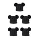 thumbnail image 3 of Minnieouse Gorro con bolas de pompones esponjosos, tocado a la moda, forro cómodo, orejeras plegables, gorros de gran elasticidad para niños Negro 5piezas, 3 of 6
