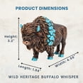 thumbnail image 2 of Wild Heritage Buffalo Whisper Resin Buffalo Figurine – Western Rustic Bison Decor, Native-Inspired Southwestern Statue, Wildlife Collectible Shelf & Desk Accent, Unique Gift for Nature Lovers, 2 of 9