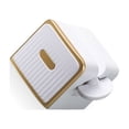thumbnail image 2 of Naiovety Dispensador de de para montaje en pared, exprimidor de ducha, soporte para de que ahorra espacio, estante para artículos de tocador, Juegos de accesorios de baño Blanco, 2 of 6