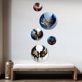 thumbnail image 3 of Designart "Elegant Angel Wings in Black, Silver, and Gold III" Wings Angel Metal Wall Art Set of 5 Piece, 3 of 5