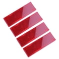 thumbnail image 1 of 4X Warning Reflective Safety Plate/Tape Reflector Stickers for Car Truck, Red, 1 of 8