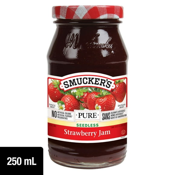 Smucker's Pure Seedless Strawberry Jam 250mL, 250 mL