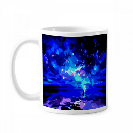 

Gorgeous Crystal Sky Space Mug Pottery Cerac Coffee Porcelain Cup Tableware