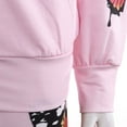 thumbnail image 2 of Ensemble Décontracté 2 Pcs à Capuche Zippée pour Femmes Imprimé Papillon Manches Longues Pantalon Vêtements, 2 of 8