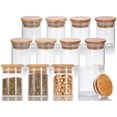 thumbnail image 1 of Clear Glass Borosilicate Jar with Bamboo Lid - 2.3 oz / 70 ml, 1 of 7
