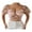 Pink, variant on Fortune 3D Butterfly Embroidery Crop Top for Women Summer Mesh Short Sleeve V-Neck T-Shirts