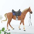 thumbnail image 1 of BELOVING Horse Figurine Home Decor Ornament Horse Figure Model DIY Projects Accessory brown, 1 of 10