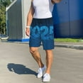 thumbnail image 4 of Cauagu Happy New Year 2025 A Print Pajama Bottoms for Men Sleep Pajama Shorts Elastic Waistband Sleep Pajama Short Men's PJ Shorts -Large, 4 of 6