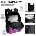 thumbnail image 4 of 3PCS Jujutsu Anime Kaise Backpack Set With Front Pocket Large Capacity Bookpacks With Lunch Box Pencil Case Backpack Set, 4 of 6