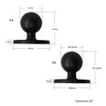 thumbnail image 4 of Zeiwohndc Ball Mount Base 360 Degree Rotary Lightweight 1"/1.5" Ball Mount Base Aluminum, 4 of 13