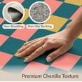 thumbnail image 6 of ODIKA Bedside Checkered Block Retro Hopscotch Storybook Grid Motif Non-Slip Chair-Friendly for Home Office, Gaming Room, Under Desk, 6 of 7