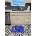 thumbnail image 3 of Carolines Treasures 8725RUG Brunette Mermaid on Blue Machine Washable Memory Foam Mat, 3 of 4