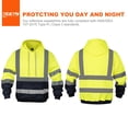 thumbnail image 2 of Sudadera con capucha reflectante de seguridad ANSI clase 3, 2 of 7