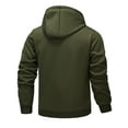 thumbnail image 6 of DHFJKG Full Zip Hoodies Jacket For Men Thermal Fuzzy Lining Pocket Hooded Drawstring Coat Warm Winter Cozy Outerwear, 6 of 6
