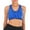 Blue, variant on LELINTA Women's Zip Front Racerback Sports Bra High Impact Workout Gym Activewear Yoga Bra Five Color