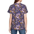 thumbnail image 7 of Wukai Snake And Floral Youth Unisex Short Sleeve T-Shirt for Boys, Girls, Teens, and Kids-Large, 7 of 7