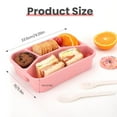 thumbnail image 2 of Big Sale ! Jiiey Food Storage Snack Container Meal Prep Lunch Containers For Kids And Adults 4 Compartment Reusable Food Storage Containers For School Work Travel, 2 of 8