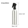 thumbnail image 2 of Uxcell 8.5oz/250ml Spray Bottle with Fine Mist Sprayer Aluminium Silver Tone 4 Pack, 2 of 5