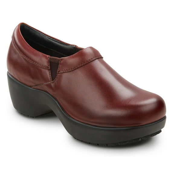 SR Max Geneva, Burgundy, Women's, Clog Style Slip Resistant Soft Toe Work Shoe. (10.0 M)