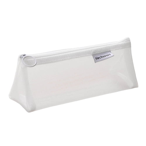 ALAZA White Marble Texture Pencil Case Large Capacity,Pencil Pouch Office  College Large Storage Pen Bag 3 Compartment Pencil Cases for Women Adults