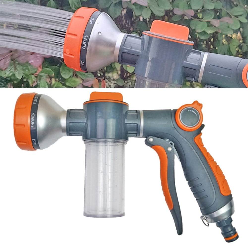 8 Function Foam Lance High Pressure Nozzle Garden Car Water Washer Sprayer Tool