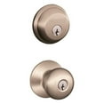 thumbnail image 2 of Schlage FB50VPLY619 Combination Lockset, Mechanical Lock, Knob Handle, Round Design, Satin Nickel, 1 Grade, Metal, 2 of 2