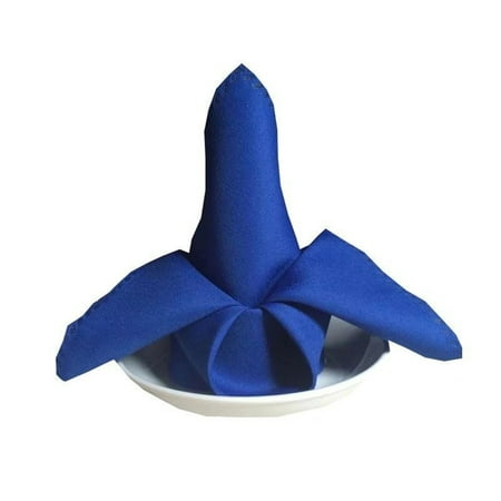 

Farfi Solid Color Napkin Reusable Washable Cloth Home Hotel Wedding Party Accessries (Royal Blue)