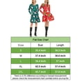 thumbnail image 4 of Gustave Women Christmas Tunic Dresses Long Sleeve Xmas Print Midi Dress Loose Fit Casual Swing T-Shirt Dress with Pocket - Green, S, 4 of 8